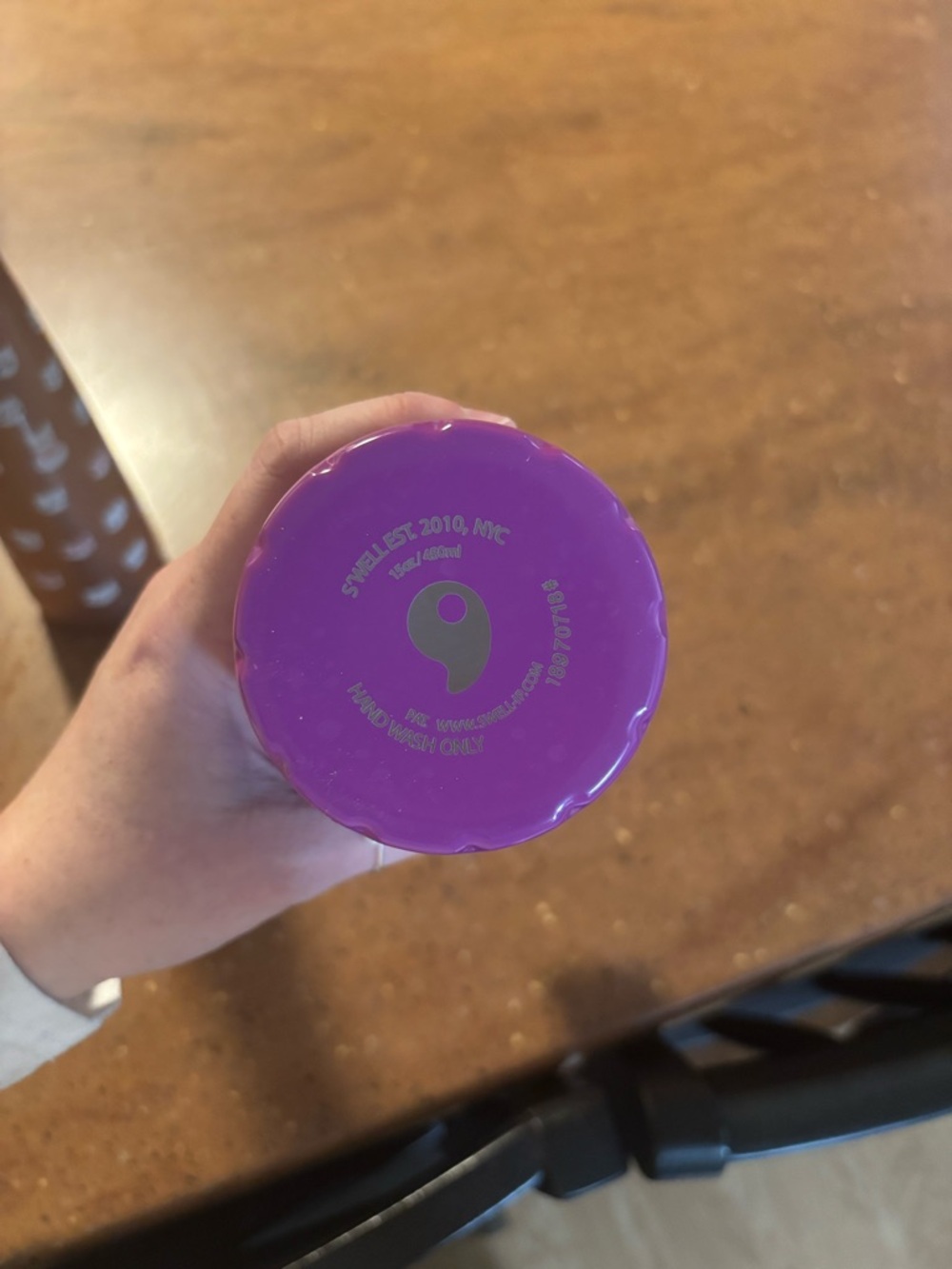 S’well 15oz Purple Dachshund Water Bottle Insulated Stainless Steel - Picture 2 of 2